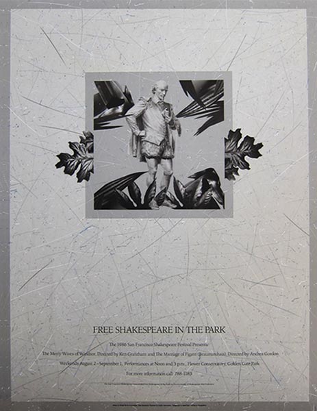 Free Shakes 1986 poster - The Merry Wives of Windsor