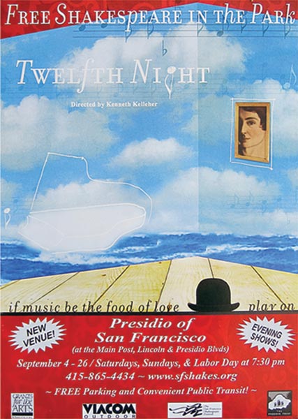 Free Shakes 2004 poster - Twelfth Night
