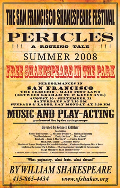 Free Shakes 2008 poster - Pericles