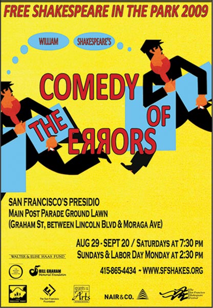 Free Shakes 2009 poster - Comedy Of Errors