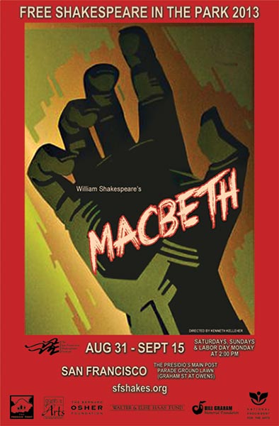 Free Shakes 2013 poster - Macbeth