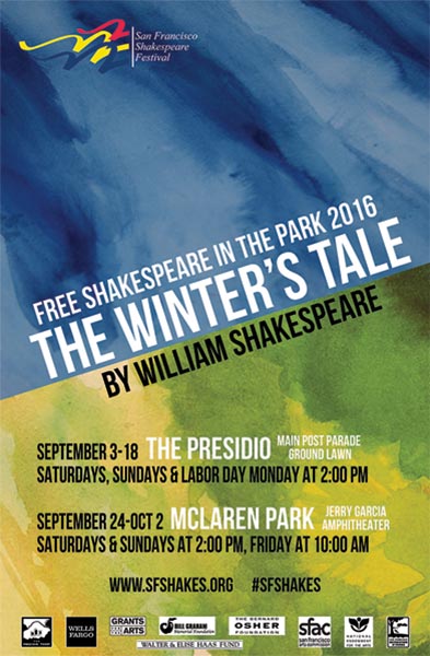 Free Shakes 2016 poster - The Winter's Tale